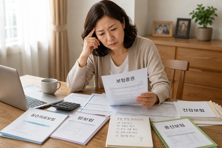 보험 리모델링을 고민하는 중년